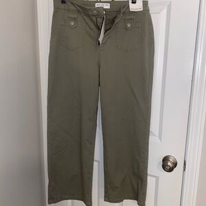 Marc Jacobs Olive Green Wide-Leg Pants
